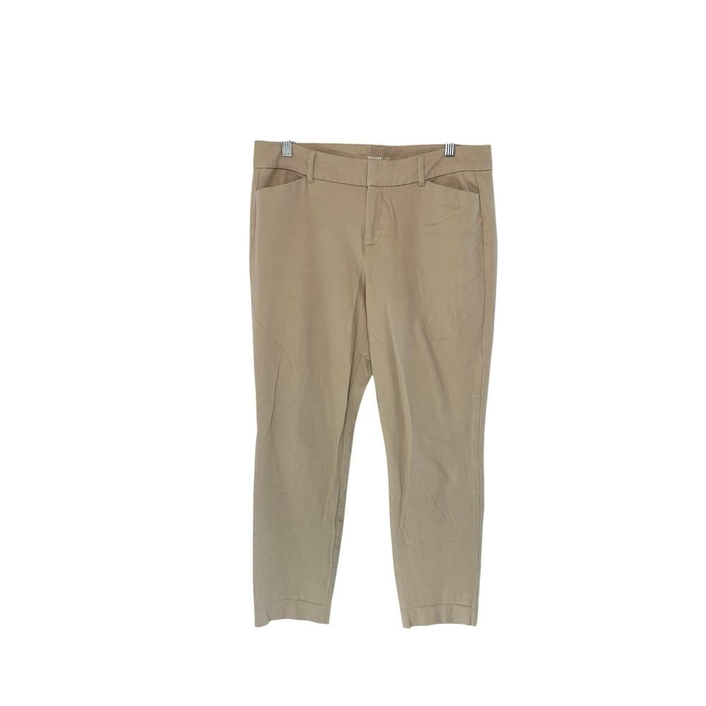Old Navy Tan‎ Khaki Career Office Work Business Ankle Pixie Dress Pants Size 10